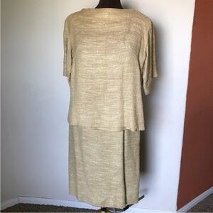 Neiman Marcus Gold Women's Skirt Set